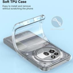 Průhledný TPU nárazuvzdorný kryt na telefon s ochranou rohů - náhled 5
