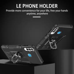 Nárazuvzdorný kryt na telefon Armor s kroužkovým stojánkem pro P30 Lite - odolný nárazníkový zadní kryt - náhled 3