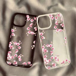 Růžový květ magnólie, průhledný nárazuvzdorný pevný kryt pro iPhone 15 14 13 12 11 XR XS Max - náhled 2