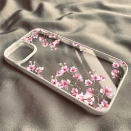 Růžový květ magnólie, průhledný nárazuvzdorný pevný kryt pro iPhone 15 14 13 12 11 XR XS Max - náhled 4