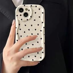 3D vlnitý kryt na telefon s motivem srdce, průhledný, měkký TPU kryt pro iPhone 16 15 14 13 12 11 Pro Max Mini XR Plus - náhled 7