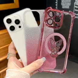 Třpytivý kryt s motýlem na telefon Samsung Galaxy A52 A32 A53 A33 A23 A13 A73, odolný proti nárazům - náhled 7
