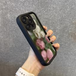 Pouzdro pro iPhone s růžovým květinovým vzorem, nárazuvzdorné měkké pouzdro pro 17, 16, 15, 14, 13, 12, 11 Pro Max Plus SE - náhled 4