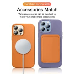 Kožené pouzdro MagSafe pro iPhone 16 15 14 13 12 Pro Max Plus magnetický kryt na telefon - náhled 4
