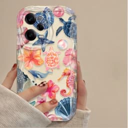 Průhledný silikonový kryt na telefon s barevným květinovým námořnickým designem pro řadu Redmi Note Pro Plus - náhled 7