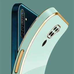 Luxusní čtvercový pokovený kryt na telefon pro Redmi Note 9 s nárazuvzdorným ochranným zadním krytem - náhled 4