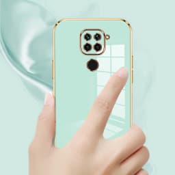 Luxusní čtvercový pokovený kryt na telefon pro Redmi Note 9 s nárazuvzdorným ochranným zadním krytem - náhled 6