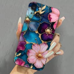 Měkký kryt z TPU s motivem květinového motivu pro Redmi Note 14 13 12 Pro Plus 11 10 14C 13C 12C - náhled 3