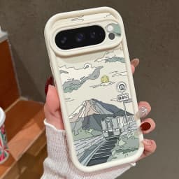 Silikonový kryt TPU pro Google Pixel 8 9 7 Pro XL 8A, nárazuvzdorný, s motivem krajiny - náhled 2