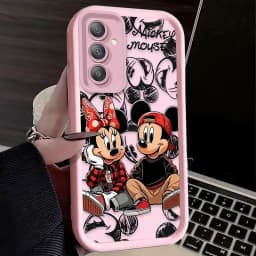 Pouzdro na telefon s motivem roztomilého páru pro Samsung Galaxy A14 A15 S21 S22 S23 S24 A25 A35 A52 A53 A54 A55 5G - náhled 7