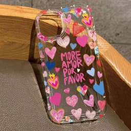 Silikonový kryt pro iPhone s potiskem srdce, měkký, průhledný, pro iPhone 17, 16, 15, 14, 13, 12, 11, Pro Max Plus - náhled 2