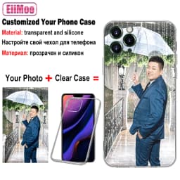 Vlastní foto pouzdro na telefon personalizované DIY jméno obrázek TPU kryt pro iPhone 15 16 14 13 12 11 XR XS Pro Max - náhled 7