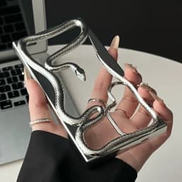 3D kryt s dutým hadem pro Samsung Galaxy S25 S24 S23 S22 Ultra A55 A36 Měkký nárazuvzdorný kryt - náhled 3
