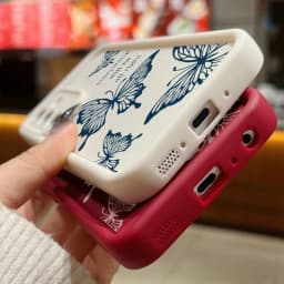 Nárazuvzdorný měkký kryt na telefon s motýlem pro Samsung Galaxy S25 S24 S23 S22 Ultra A Series 5G - náhled 5