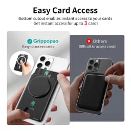 Univerzální magnetická peněženka na telefon s rozšiřujícím se úchopem - pouzdro na karty pro iPhone a Samsung smartphony - náhled 5