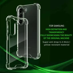 Nárazuvzdorné průhledné pevné pouzdro pro Galaxy S24 S23 S22 S21 S20 S10 Note 20 10 9 8 Plus Ultra FE - náhled 6