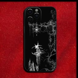 Silikonový kryt s motivem gothic cross pro iPhone 16 15 14 13 12 11 Pro Max Mini X XR 8 7 - náhled 6