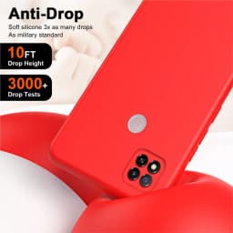 Měkký tekutý silikonový kryt na telefon s ochranou fotoaparátu pro Redmi 9C NFC - prémiový kryt - náhled 3