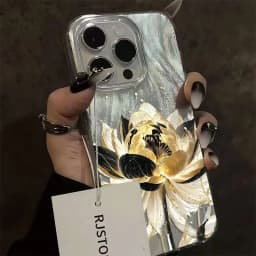 Pouzdro na telefon Růžová pivoňka lotosový květ pro Samsung Galaxy A15 A35 A55 A14 A34 A54 A32 A52 S25 S24 S23 - náhled 3