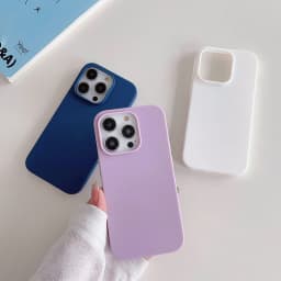 Silikonový kryt pro iPhone, matný, měkký, ultra tenký, v bonbónových barvách, pro iPhone 16, 15, 14, 13, 12 Pro Max - náhled 2