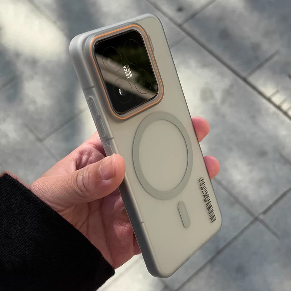 Bezdrátový magnetický kryt na telefon, nárazuvzdorný kryt s ochranou kompatibilní s nabíjením