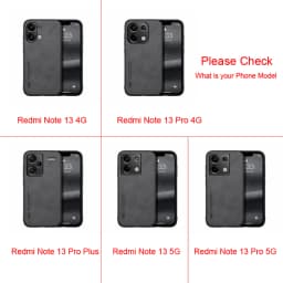 Magnetické kožené pouzdro pro Redmi Note 13 Pro Plus 5G 4G s držákem na telefon do auta - náhled 3