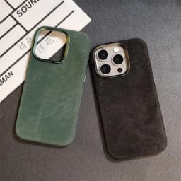 Prémiový kožený kryt MagSafe pro iPhone 16 15 14 13 12 Pro Max s bezdrátovým nabíjením a nárazuvzdorným krytem - náhled 3