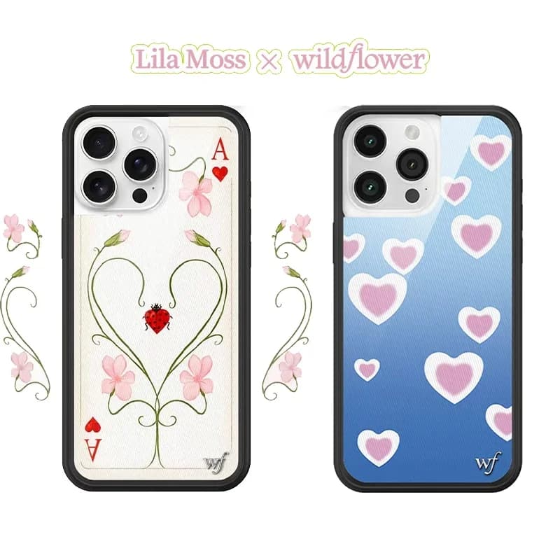 3D kryt na telefon se srdíčkem pro iPhone 12 13 14 15 16 Pro Max - ochranný kryt s květinovým vzorem