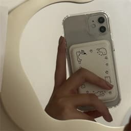 Magnetické kožené pouzdro na telefon s pouzdrem na karty pro iPhone 16 15 14 13 Pro Max - roztomilý design - náhled 3