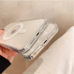 Bezdrátové nabíjecí pouzdro MagSafe pro iPhone 16 15 14 13 12 11 Pro Max magnetický průhledný nárazník - náhled 5