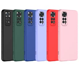 Tekutý silikonový kryt na telefon s nárazy a ochranou pro Redmi Note 11 12 Pro 4G 5G - náhled 2