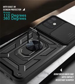 Nárazuvzdorné pouzdro na telefon s magnetickým stojánkem a ochranou fotoaparátu pro Galaxy A11 A31 A51 A71 M11 - náhled 5