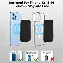 Magnetická kožená peněženka, stojánek na telefon a držák karet pro iPhone 15 14 13 Pro Max kompatibilní s MagSafe - náhled 3