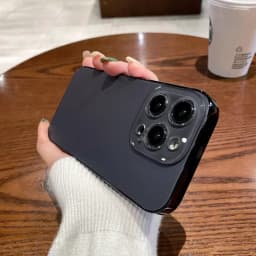 Tenký matný kryt pro iPhone s ochranným krytem objektivu fotoaparátu pro 11, 12, 13, 14, 15, 16 Pro Max - náhled 3