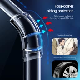 Průhledný silikonový kryt na telefon, nárazuvzdorný kryt pro Galaxy A Series A55 A56 A35 A26 A25 A17 A16 A15 A06 - náhled 3