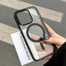 Magnetické bezdrátové nabíjecí průhledné pouzdro pro iPhone 15 14 13 12 11 Pro Max Mini X XR 8 7 Plus - náhled 5