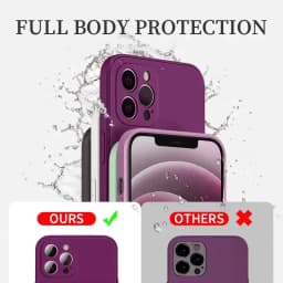 Silikonový kryt pro iPhone 16 15 14 13 12 11 Pro Max, ochranný kryt proti pádu, jednobarevný - náhled 5