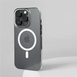 Průhledný magnetický kryt pro iPhone, ultra tenký, pevný, PC, transparentní, kompatibilní s MagSafe bezdrátovým nabíjením - náhled 2