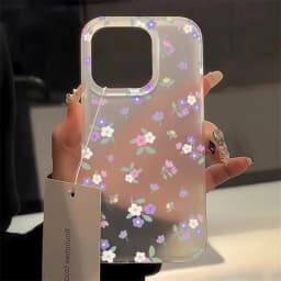 Měkký matný květinový kryt na telefon, nárazuvzdorný kryt pro iPhone 11 12 13 14 15 16 Pro Max Plus - náhled 3