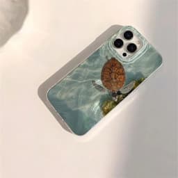 Pouzdro na telefon s motivem želvy pro iPhone 17 16 15 14 13 12 11 Pro Max, měkké texturované zadní kryty - náhled 7