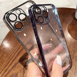 Průhledný třpytivý kryt pro iPhone, nárazuvzdorný pevný kryt pro iPhone 12 13 14 15 16 Pro Max - náhled 7