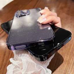 Průhledný třpytivý kryt pro iPhone, nárazuvzdorný pevný kryt pro iPhone 12 13 14 15 16 Pro Max - náhled 5