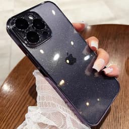 Průhledný třpytivý kryt pro iPhone, nárazuvzdorný pevný kryt pro iPhone 12 13 14 15 16 Pro Max - náhled 6
