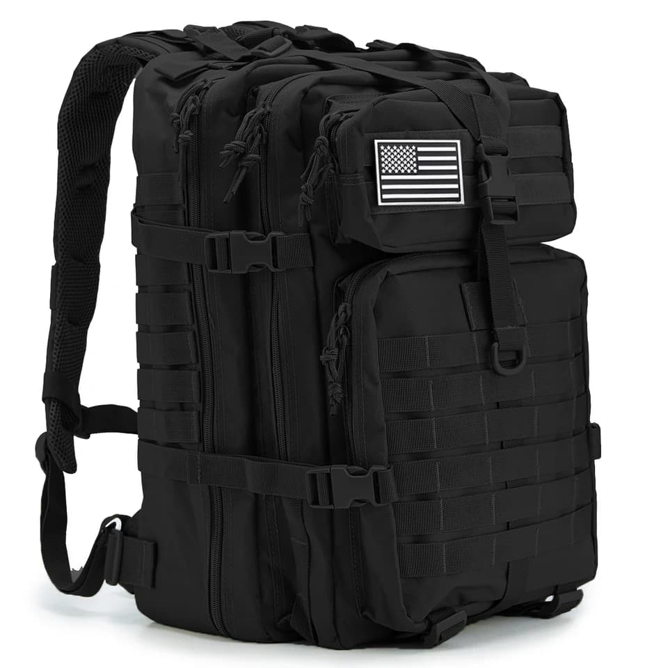Velký taktický batoh 30-50L, vojenský, Molle, turistický, přeživší, venkovní, kempovací, cestovní, batoh
