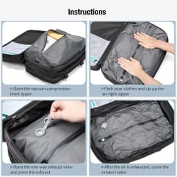 Velkokapacitní cestovní batoh na notebook s USB nabíjecím portem pro obchodní turistiku muže a ženy - náhled 4