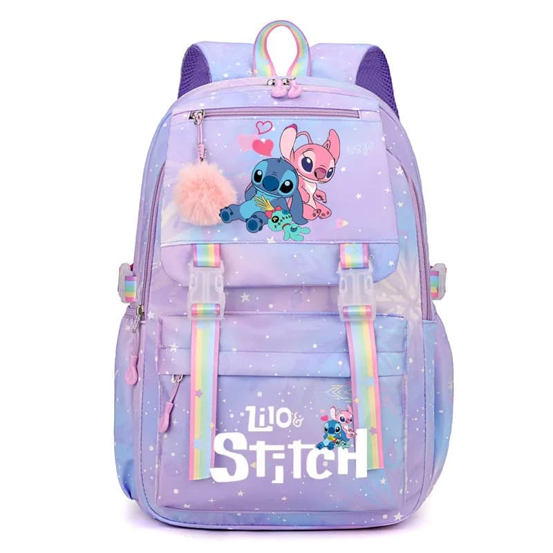Batoh Lilo Stitch s velkou kapacitou pro dívky, děti, ženy, kawaii postavičky, batoh na denní nošení