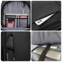 Pánský batoh na notebook 17 palců, vodotěsný USB, školní taška s velkou kapacitou, cestovní batoh - náhled 4