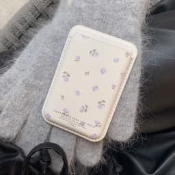 Roztomilý držák karet MagSafe s mašlí pro iPhone 15 Pro Max s magnetickou peněženkou a klipem - náhled 3