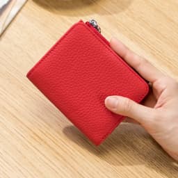 Kožená peněženka s RFID blokováním - tenká peněženka na mince, pouzdro na kreditní karty pro muže a ženy, malá peněženka - náhled 7