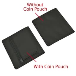Ultra tenká minimalistická nylonová peněženka se zipem na mince - kompaktní pouzdro na peníze pro muže a ženy - náhled 7